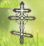 Крест кованый фигурный Модель №5